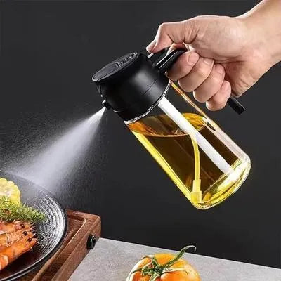 Black ABS Oil Sprayer Bottle for Kitchen Use
