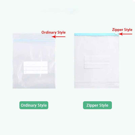 Reusable Zipper Bag Stand Up Zip Shut Plastic Freezer Bag Fruit Vegetable Ziplock Kitchen Food Storage Organizer Pouch