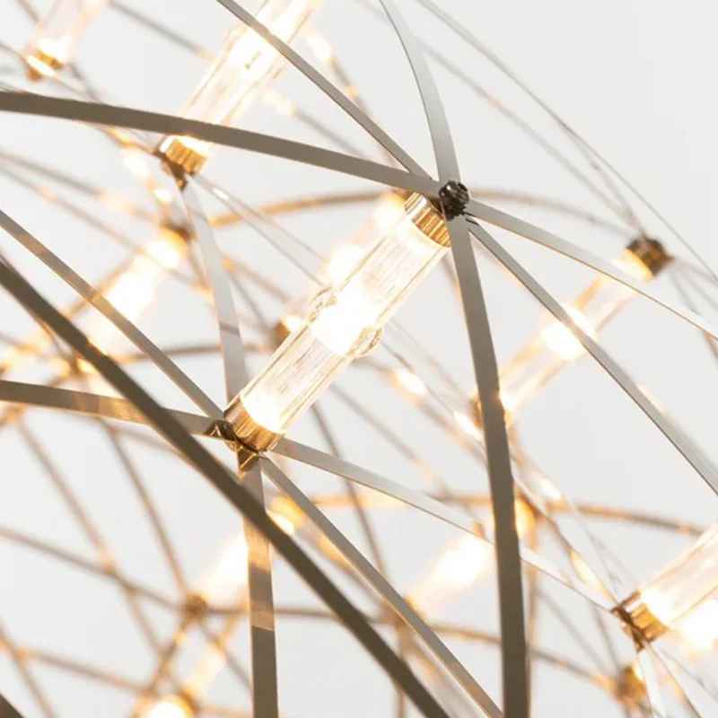 Spark Ball Pendant Light Modern Designer Villa Loft Duplex Living Room Dining Bedroom Light Free Assembly Firework Bright Lamp