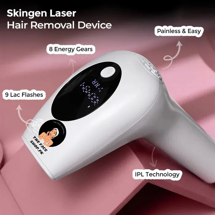 IPL Laser Hair Removal Machine - Hair Removal Machine - Professional laser hair removal machine for men and women - Epilator for women - Permanent hair Removal - Painless threading machine for women