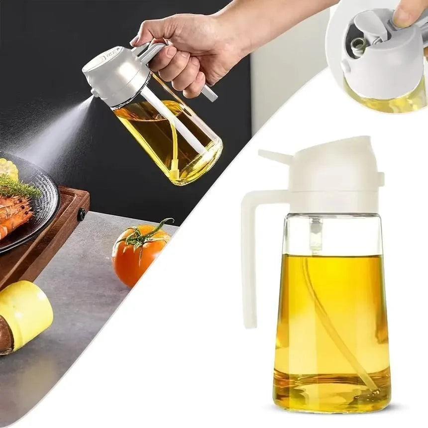 Black ABS Oil Sprayer Bottle for Kitchen Use