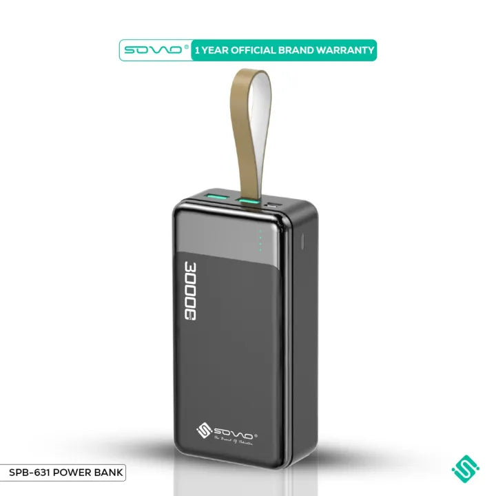 SOVO STORM SPB-631 30000MAH SUPER FAST POWERBANK